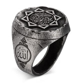 Alparslan The Great Seljuks Silver Ring with Shahada Motif for sale (3)