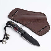 Bushcraft Knife CK75 Steel With Slanted Pancake Sheath 7.4 (1)