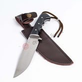 Camping Knife Design Walnut Handle 11.8 (1)