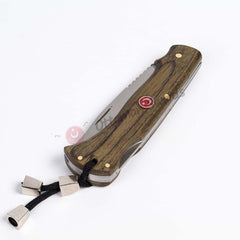 Deco Wood Handle LockBack Folding Knife 3.5 İnches Blade (2)