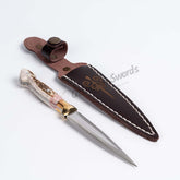 Deer Antler Double Edged Dagger (3)