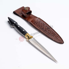 Double Edged Dagger Knife Forged Custom Handmade (3)