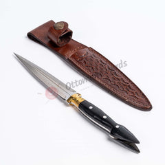 Double Edged Dagger Knife Forged Custom Handmade (4)