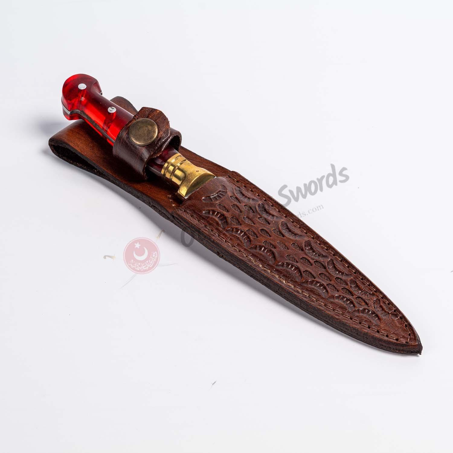 Double Edged Dagger Knife Mica Handle (11)