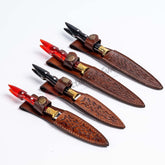 Double Edged Dagger Knife Mica Handle (1)