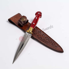 Double Edged Dagger Knife Mica Handle (9)