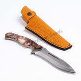 Epoxy Resin Handle Hunting Knife Moire (2)