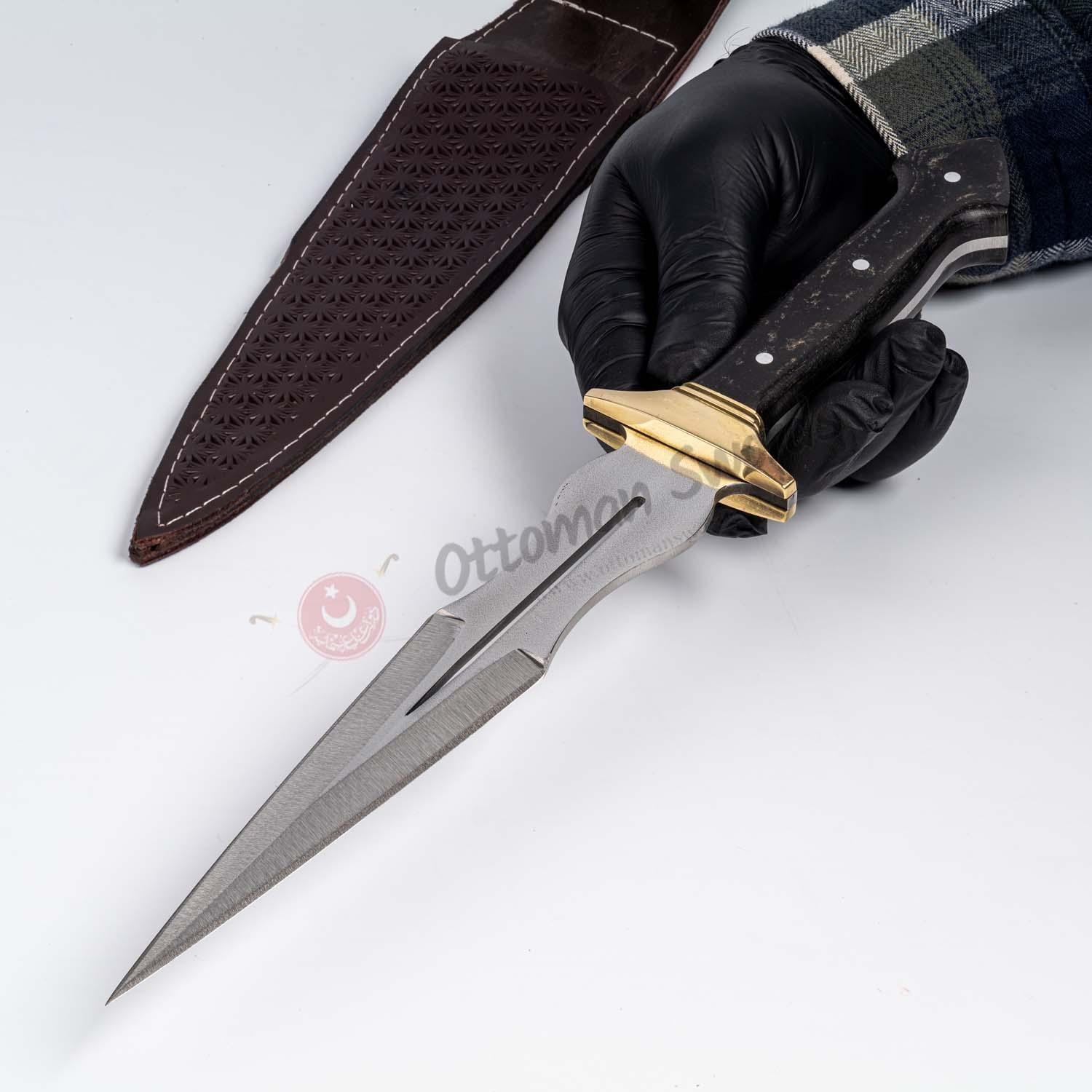 Full Tang Circassian Dagger Knife With Sheath (1)