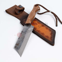Hand Forged Tanto Style Cleaver Knife 10.8 (3)