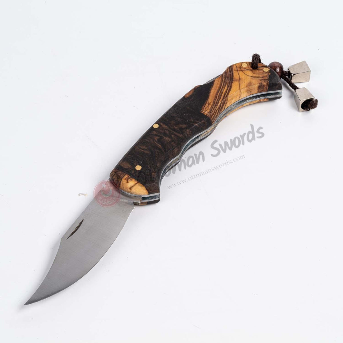 Olive-tree Handle LockBack Folding Knife 3.5 İnches Blade (1)