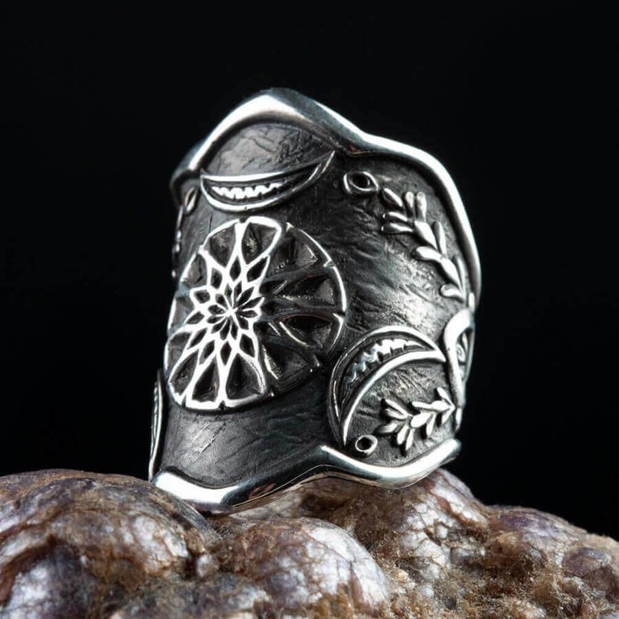 Ertugrul Hand Ring Resurrection Ertugrul Osman Bey Silver Zihgir