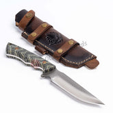 Tactical Survival Knife N690 Steel Micarta Handle (1)