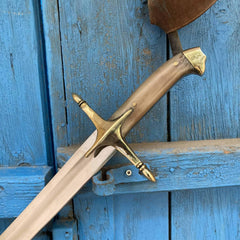 16-17. Century Ottoman Curved Fuller Horn Handle Sword (2)