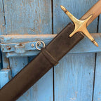 16-17. Century Ottoman Curved Fuller Horn Handle Sword (8)