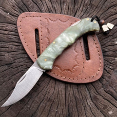 8 İnches Folding Knife Light Green Handle