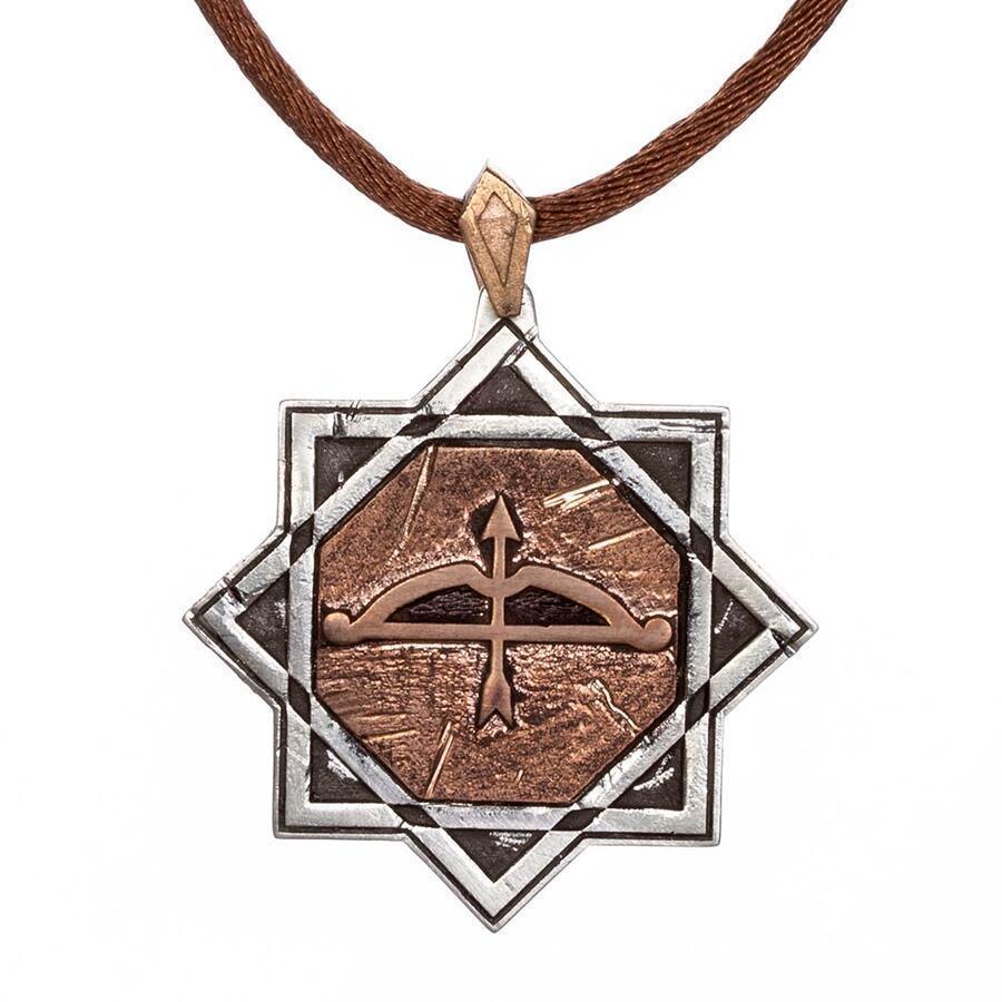 Alparslan The Great Seljuks Octagonal Bow and Arrow Model Silver Ring