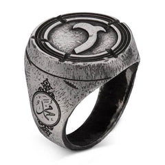 Alparslan The Great Seljuks Qiniq Tribe Model Silver Ring for men (2)