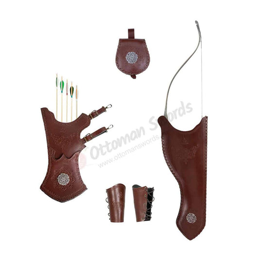 Archer Leather Quiver Set - Ottoman Swords