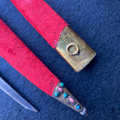 Ottoman Dagger Jewelled Knife Red