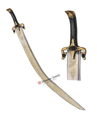 Brass-Engrave-Kilij-Sword-Eagle-Head-(2)