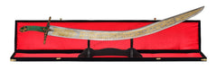 Brass Engrave Kilij Sword With inlaid Stone Scabbard (3)