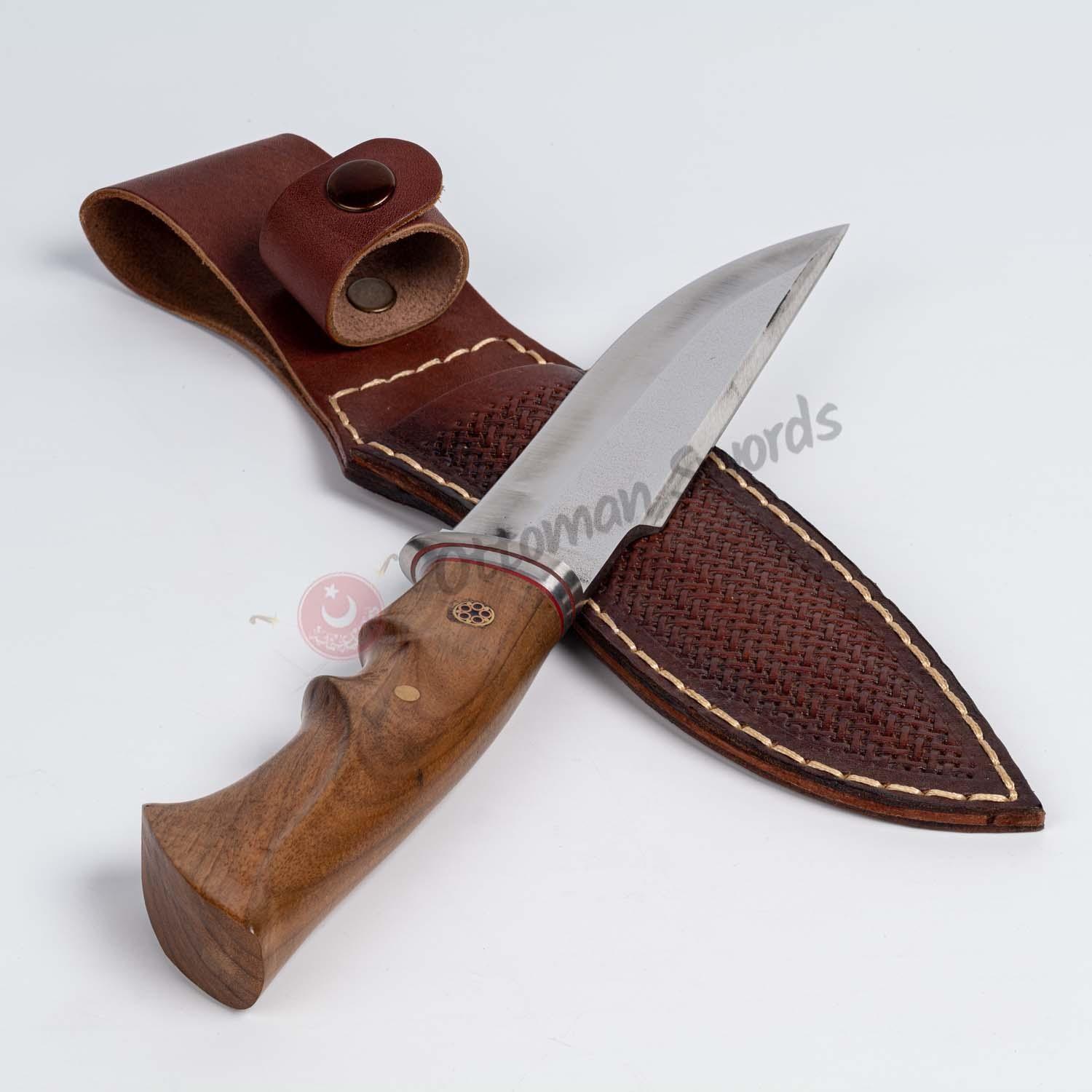 Bushcraft knife, Fixed Blade With Wooden Handle, Camping Gear 11 (6)