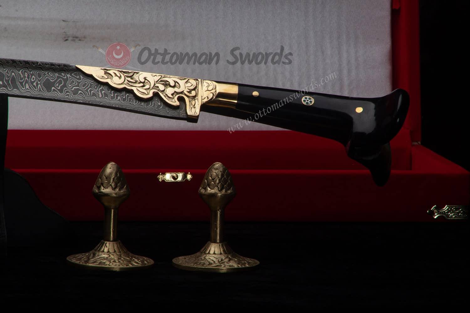 Buy Damascus Yatagan Sword For Sale (4)