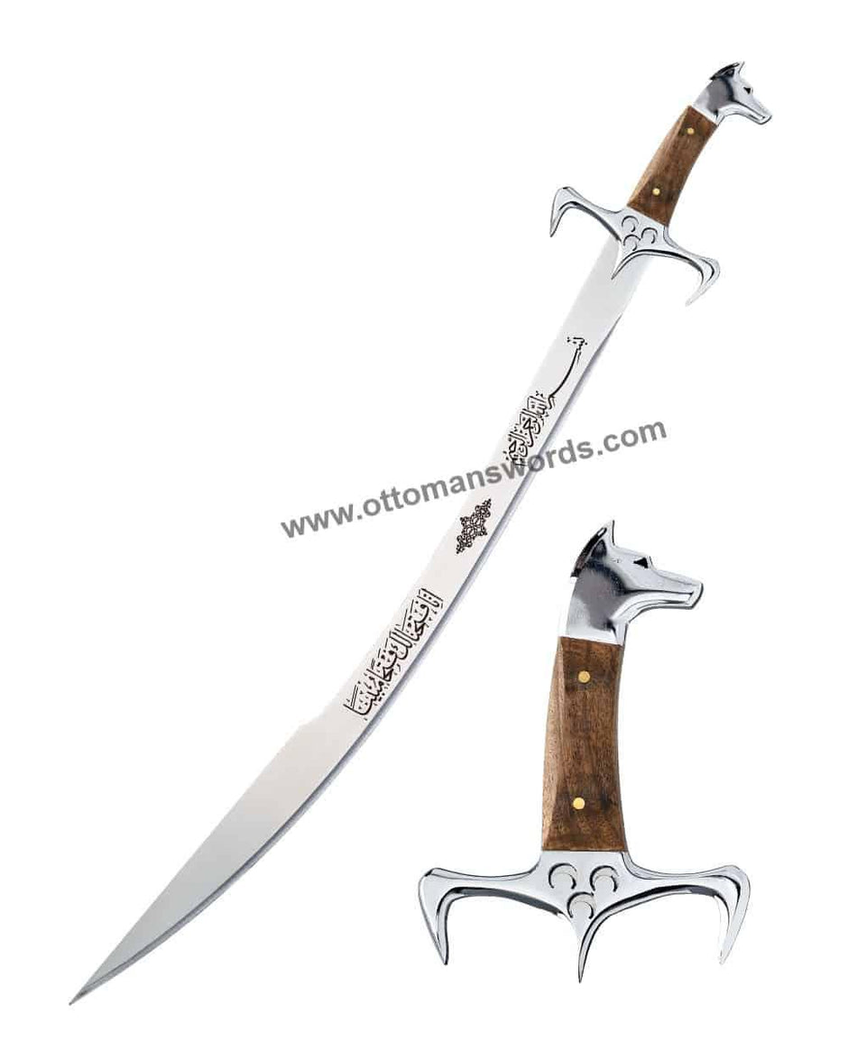 Custom Handmade High outlet Carbon Steel Islamic Sword, Ottoman Sword, Medieval Sword 30 Inches With Sheath Zulfikar, Scimitar Arabic Turkish Sword