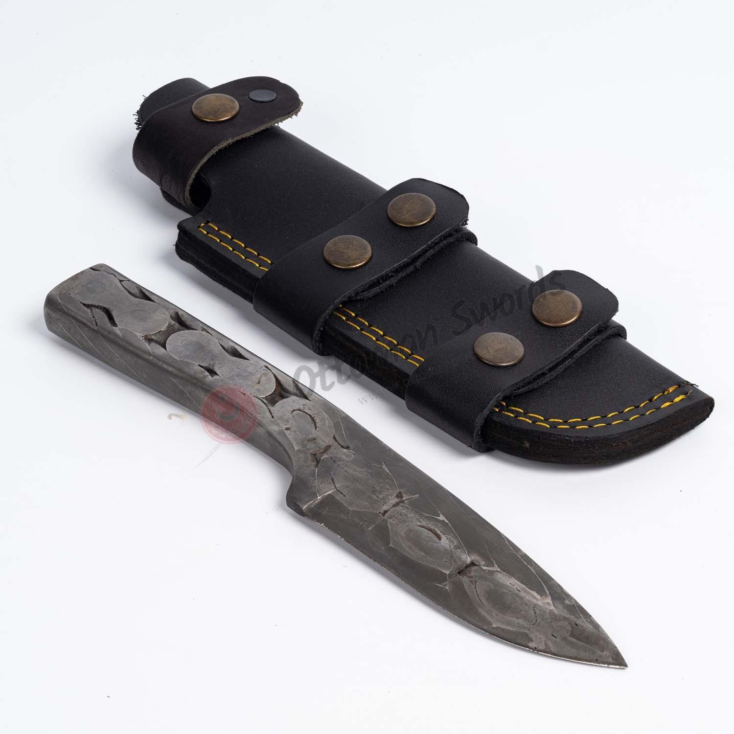Chain Rope Mix Hand Forged Knife For Sale (2)
