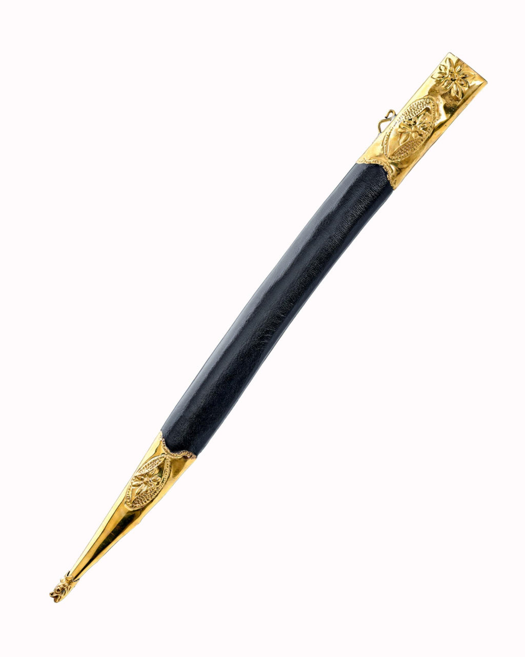 Custom Sword Scabbard With Brass Detailed