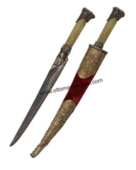 Dagger Knife Natural Najaf Stone Handle