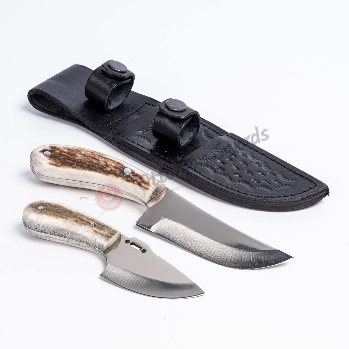 Deer Antler Handle Skinning Hunter Knife Set Gift For Hunter (2)