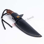 Drop Point Bushcraft Knife Walnut Handle 8.6 (2)