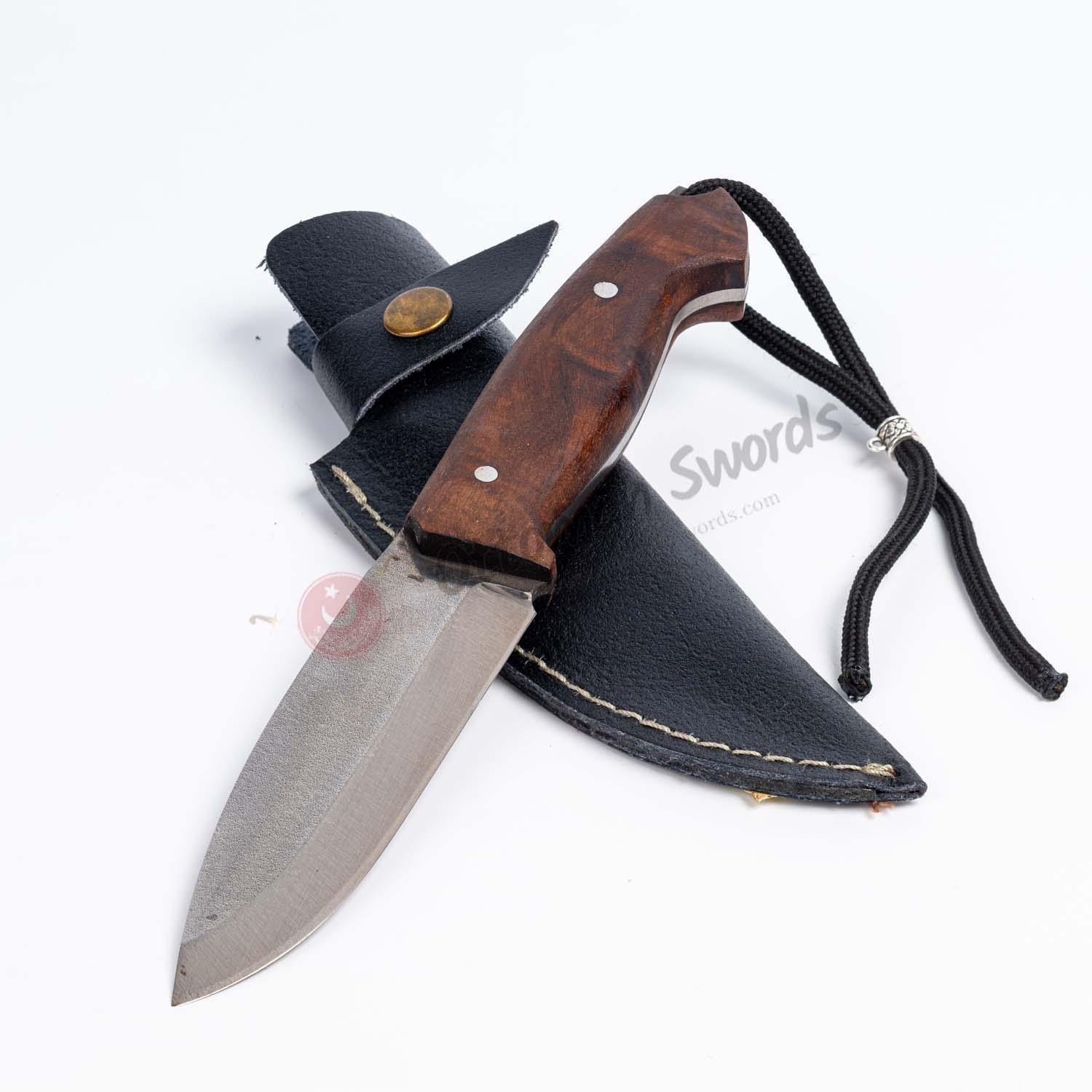Drop Point Bushcraft Knife Walnut Handle 8.6 (3)