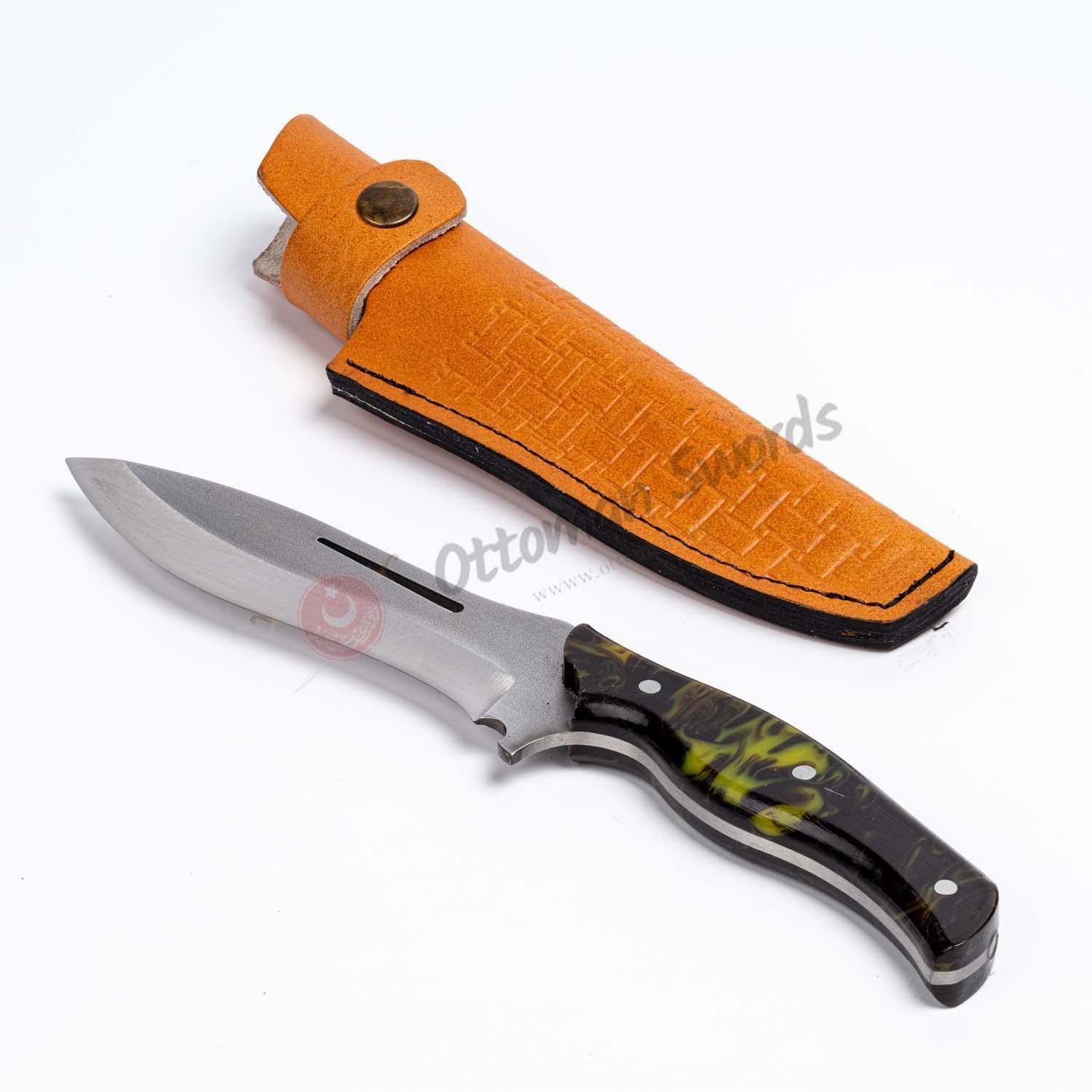 Epoxy Resin Handle Hunting Knife Black (1)