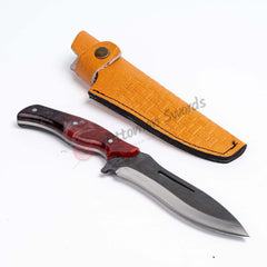 Epoxy Resin Handle Hunting Knife Red (1)