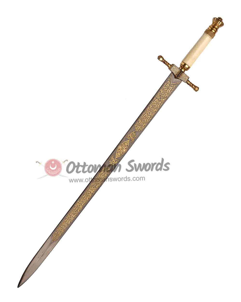 European Type Sword Engraved With Gold (4)