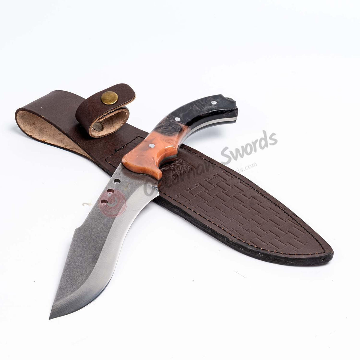 Fixed Blade Epoxy Handle Hunting Knife Puppy (2)