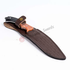 Fixed Blade Epoxy Handle Hunting Knife Puppy (3)