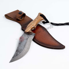 Forged Steel Knife Skinner Hunting Knife (9)