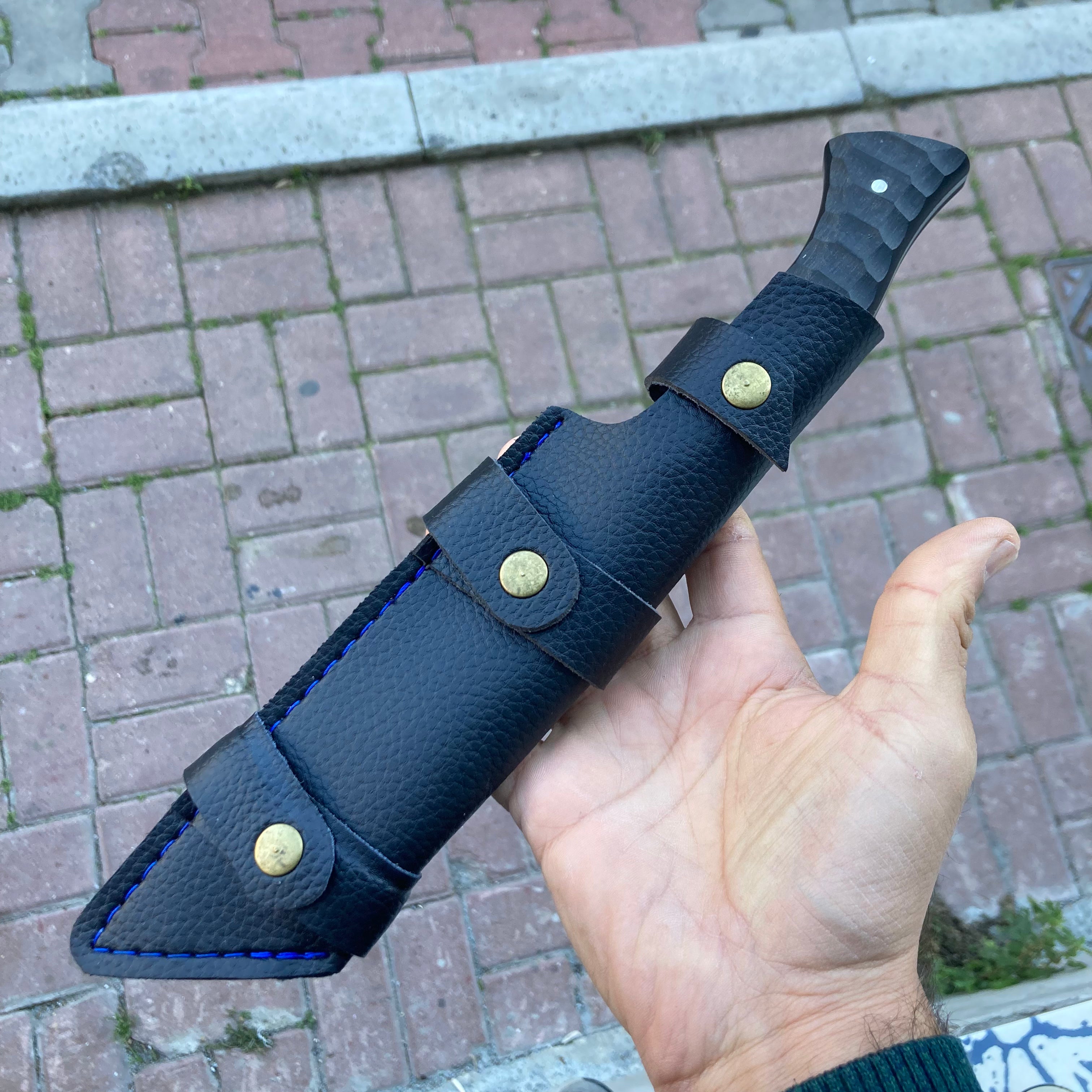 Compact Handle Handmade Hunting Knife Compact Handle – Ottoman Swords