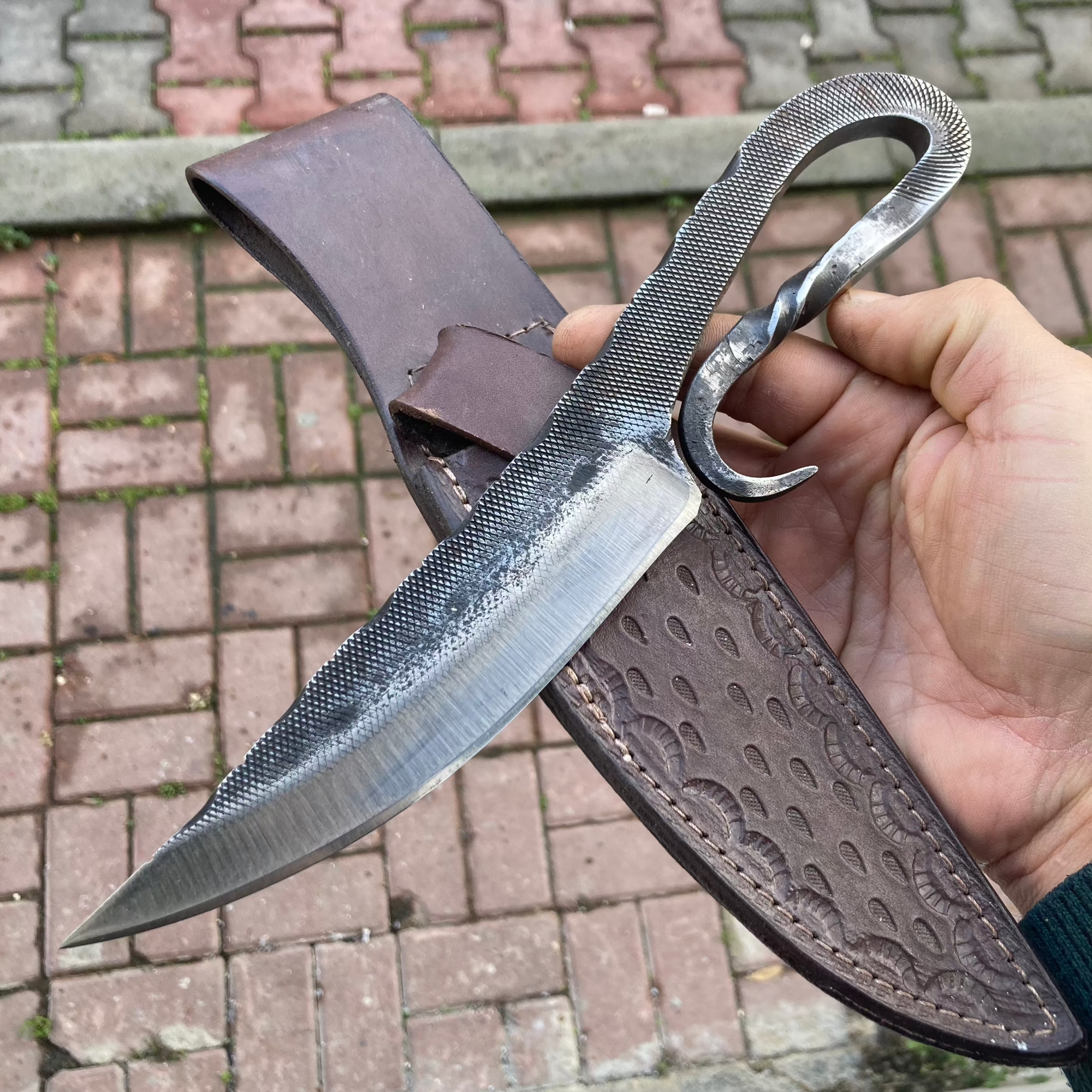 10.5 Inch Hand Forged Camper Knife