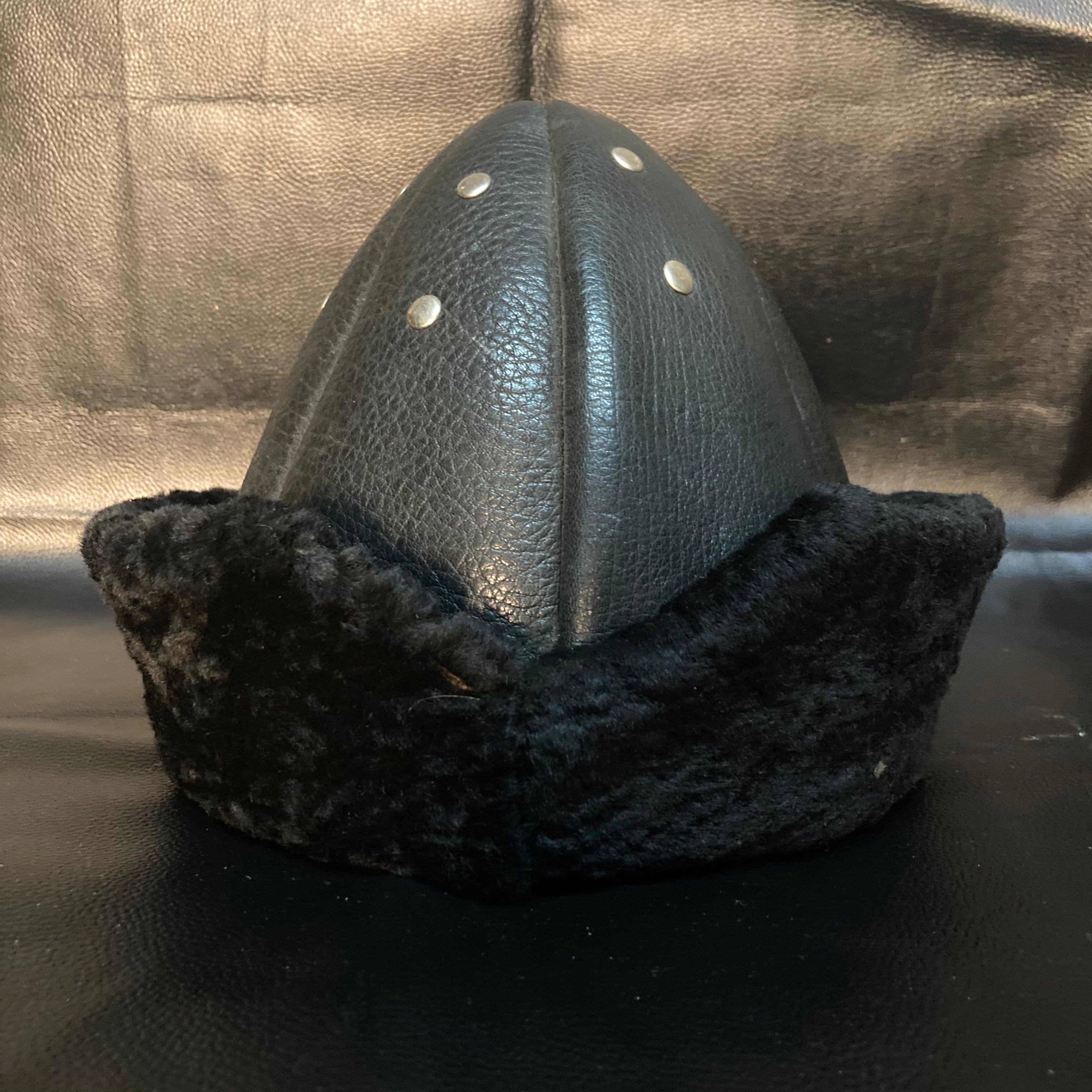 Leather Ottoman Fur Bork Hat