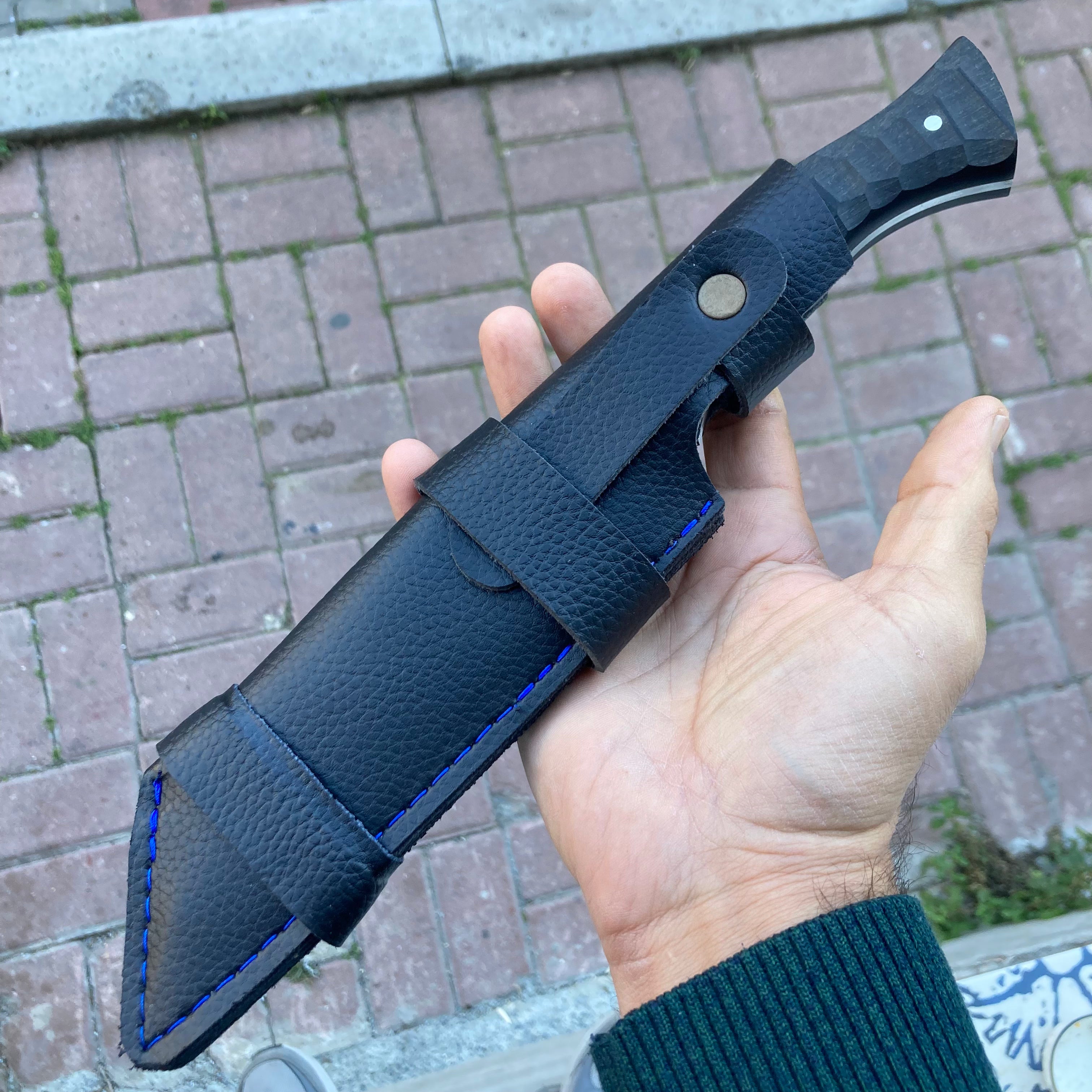 Compact Handle Handmade Hunting Knife Compact Handle – Ottoman Swords