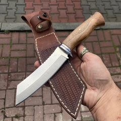 10 Inch Cleaver Blade Hunting Knife With Sheath