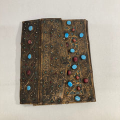 Quran Cover With Turquoise and Coral Stone