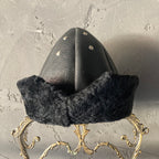 Leather Ottoman Fur Bork Hat
