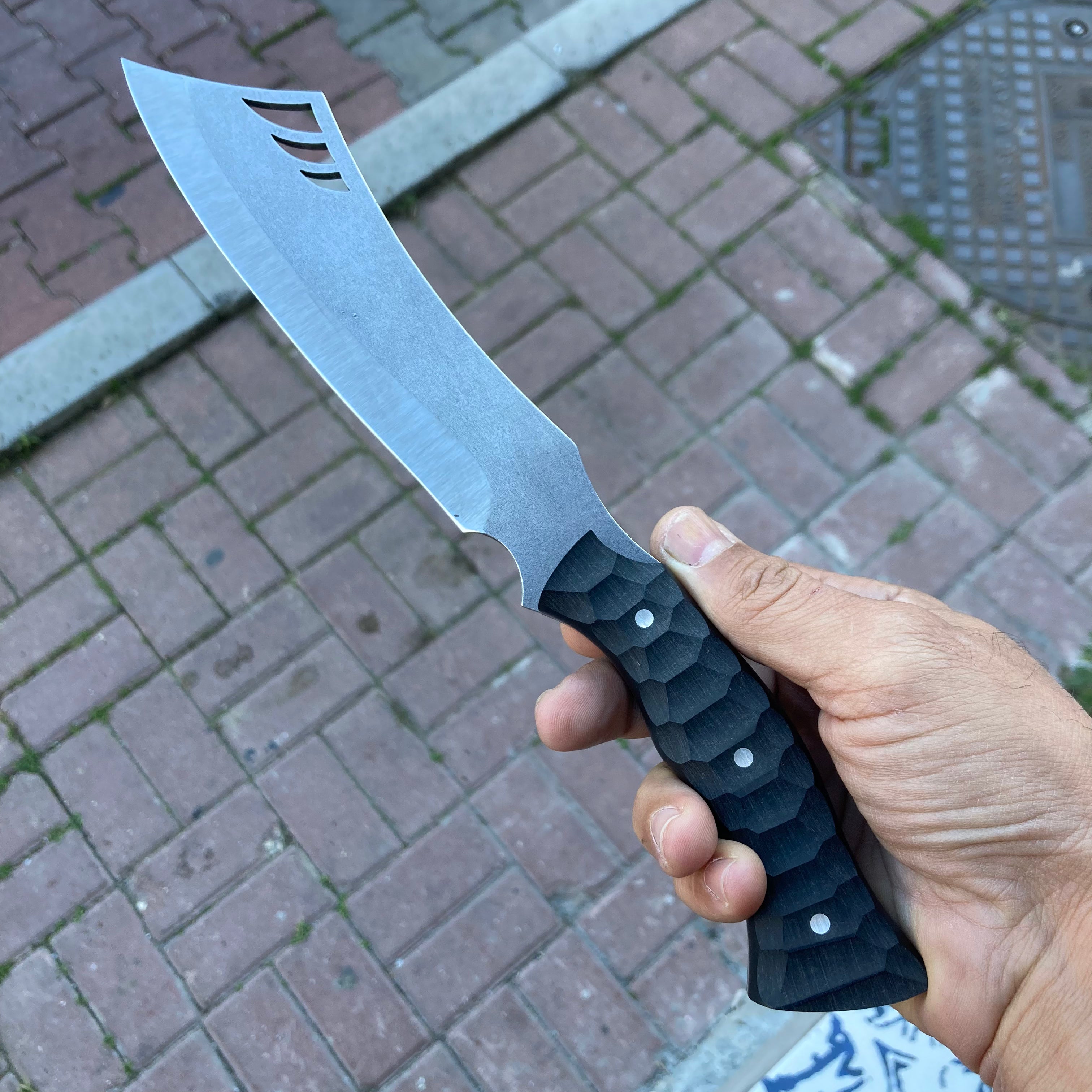 Compact Handle Handmade Hunting Knife Compact Handle – Ottoman Swords