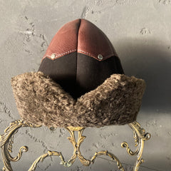Leather Ottoman Fur Bork Hat