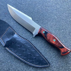 Handmade Hunting Bush Knife Paduk Handle 10 Inches